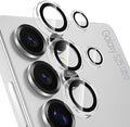 Tensea Compatible with Samsung Galaxy S25 Ultra Camera Lens Protector | 9H Tempered Glass Camera Cover Screen Protector Metal Individual Ring [Installation Tray][Case Friendly] by Tensea