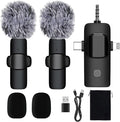 Labstandard 3-in-1 Wireless Lavalier Microphone for iPhone & Android - Studio Quality Sound with Noise Cancel, Plug & Play Mini Mic for Recording, Vlogging & Live Streaming by Unknown