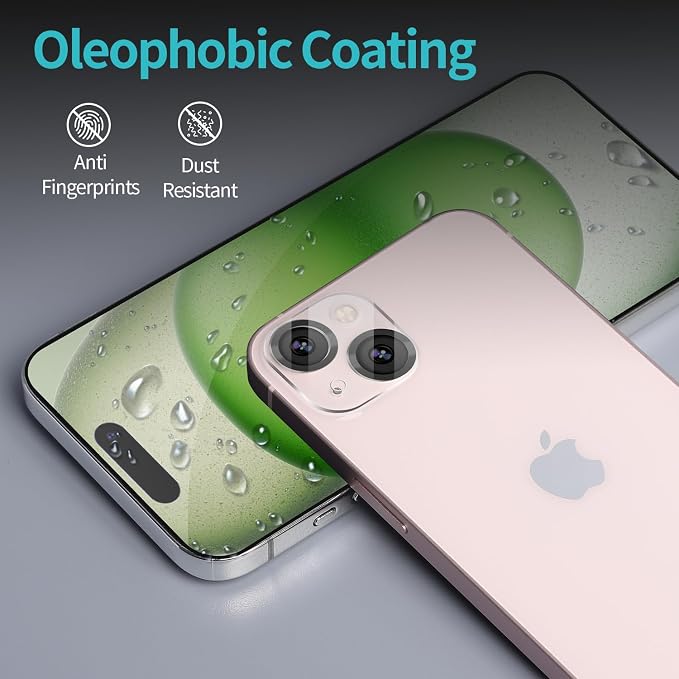 PEHAEL for iPhone 15 Plus Privacy Screen Protector+Camera Lens Protector | Installation kits, Anti-Spy Private, Anti-Scratch, 9H Tempered Glass, Case Friendly, 2+2 Pack, [6.7 inch] - Image 7