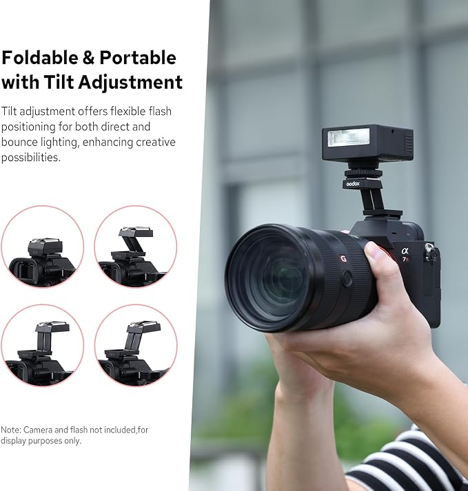 Godox FS-R Single Contact Folding Hot Shoe Riser, HotShoe Extender Mount Adapter Compatible with iM30, iM20, iM22 for Flexible Flash Positioning - Image 3