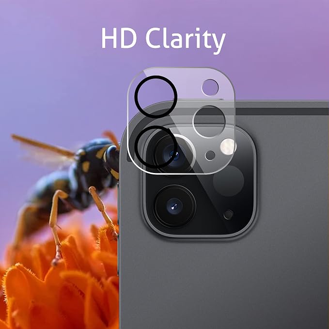 Ailun Screen Protector + Camera Lens Protector for iPad Pro 11 Inch | 2+2 Pack, 2022/2021/2020 (4th/3rd/2nd Generation), Tempered Glass 0.33mm, Face ID & Apple Pencil & Case Compatible - Image 3