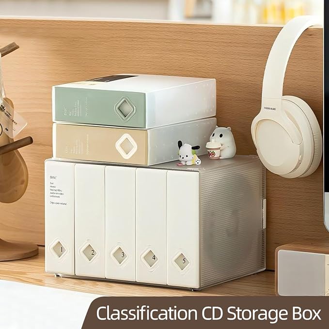 CD Case, 24 Capacity CD/DVD Case Holders Wallet Hard Plastic DVD Disc Case | DVD storage case,DVD Disc Cases Storage Binder for Car,Home,Office,Travel - Image 7