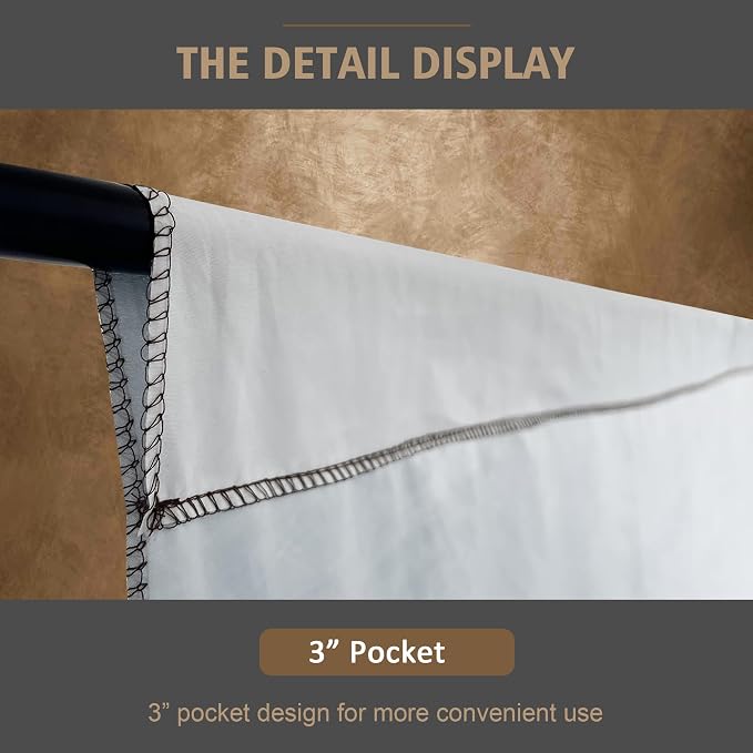 Abstract Photography Backdrop for Photoshoot 8x12ft,Dark Brown,No Stand | Professional,Polyester Fabric,Roller Pocket on Top,Vintage Portrait Photo Props Booth Background,Photoshoot Studio - Image 7