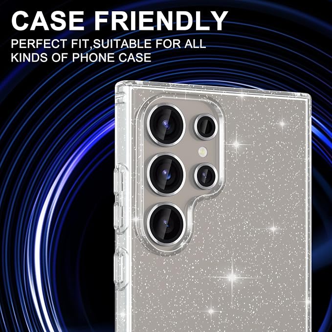 for Samsung Galaxy S24 Ultra Camera Lens Protector, Individual Metal Ring Tempered Glass Lens Cover, [Strong Adsorption] Scratch Resistant Ultra-Thin HD Clear Lens Cover, 2 Sets-Silvery - Image 5