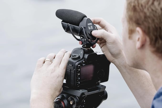 Shure VP83F LensHopper Camera-Mounted Condenser Shotgun Microphone with Integrated Digital Flash Recording - Windscreen, Superior RF Immunity, Backlit LCD, 5-Position Joystick, Rycote Lyre Shock Mount - Image 13