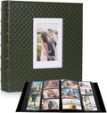 RECUTMS Photo Albums 4x6 Pictures, 600 Pockets Large Capacity Picture Album | Acid-Free Black Pages, Leather Cover, Dual Horizontal/Vertical Pockets, Custom Photo Cover, Perfect for Wedding, Family&Trave by RECUTMS