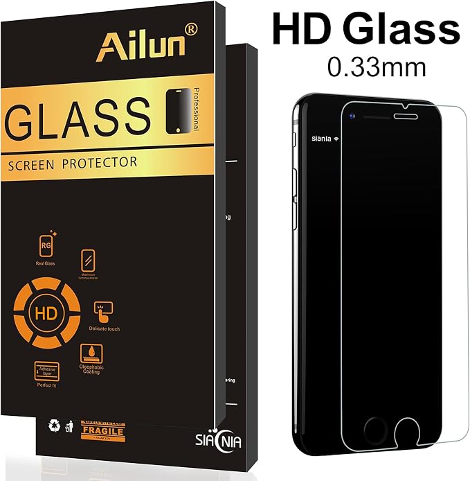 Ailun 3 Pack Screen Protector for iPhone 8 Plus, 7 Plus, 6s Plus, 6 Plus | 5.5 Inch, Case Friendly, Tempered Glass - Image 2