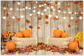 Autumn Thanksgiving Backdrop 10x8ft Rustic Barn Harvest Photography Background Barn Door Falling Maple Leaves Hay Bales Pumpkins Kids Baby Adult Portrait Shoot Fall Photo Booth Props by Leowefowa