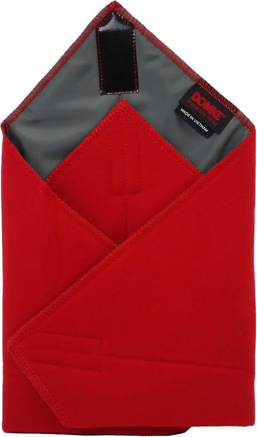 Domke F-34M 15-Inch Protective Wrap -Red | Secure Hook and Loop closure Protects Mirrorless, DSLR, SLR Cameras, Laptops, Tablets, Cell phones, & Accessories by Tiffen