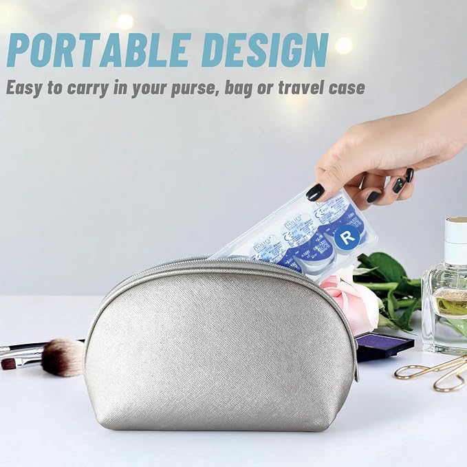 2-Pack Contact Lens Organizer Case, Portable Storage Case for Daily Disposable Contact Lenses, Holds 30 Lenses Each, 30 Days Total - Image 6