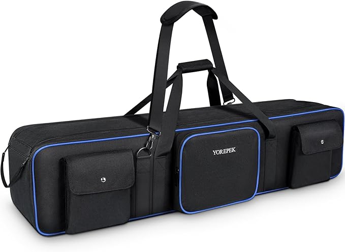 YOREPEK 50.5" Heavy Tripod Carrying Case Bag with 2 Padding Protective Pads | Extra Long Tripod Case for Boom Stand, Monolights, LED Lights, Umbrellas, Mic Stands, Tent Poles, Photographic Equipment - Image 9