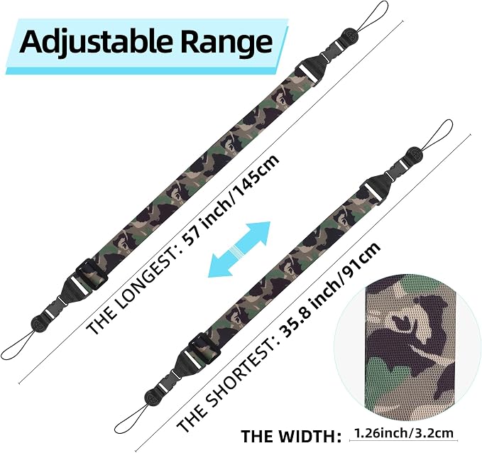 Adjustable Shoulder Strap, iPad Strap Nylon Neck Lanyard | for iPad/Samsung Tablet Case,Camera Binocular Crossbody Laptop Luggage Bag - Image 2