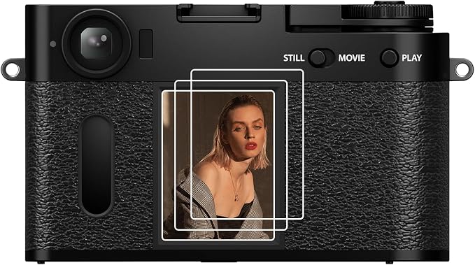 kinokoo (3 Packs) Fuji X Half/X-Half Screen Protector, 0.25mm 9H Hardness Tempered Glass Film for Fujifilm X Half/X-Half Compact Camera LCD Screen Acessories - Anti-Scratch & Easy Installation by kinokoo