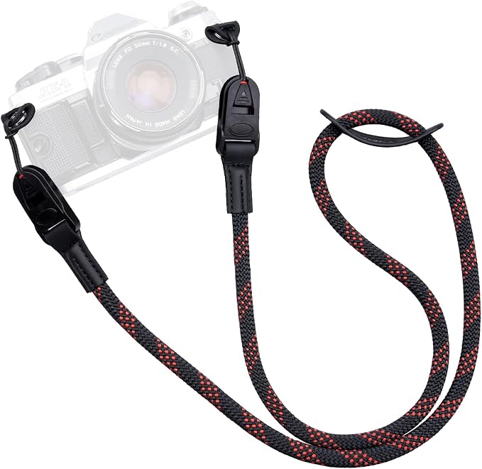 VKO Camera Strap Rope Quick Release Neck Shoulder Straps for Photographers | Film SLR DSLR Cameras Vintage Cute QD Nylon Adjustable by VKO