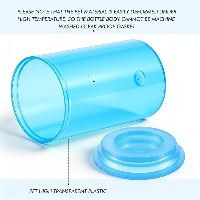 Jovitec 100 Pcs 35mm Film Canisters with Lids Empty Storage,Blue | Clear Plastic Holder for Beads Fish Hooks, Camera Reel Containers Craft Supply Organizer with Caps - Image 2