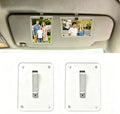 2 Pack Magnetic Car Visor Photo Holder, 2.36 x 3.54 inch Rectangular Clear Acrylic Car Picture Frame Clip for Sun Visor, Personalized Vehicle Photo Display for Family, Pets by Unknown