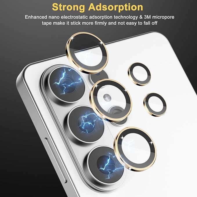 Camera Lens Protector for Samsung Galaxy S26 Ultra, Gold | Tempered Glass, Auto-align Tray, Easy Installation, Case Friendly, Anti-Scratch, HD Clear, Ultra Slim - Image 4