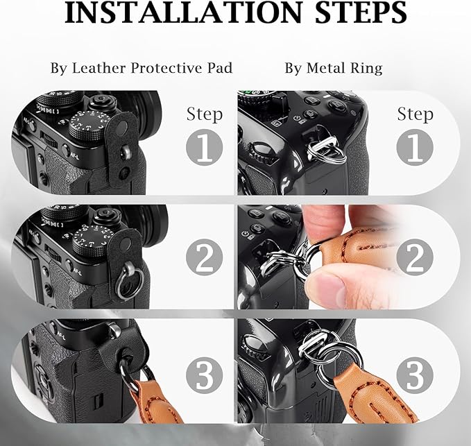 VOVMOEYA Rope Camera Wrist Strap,Camera Hand Strap Compatible with A6400 A6000 A7 IV,for Fujifilm X100V for Nikon Zf Z30 for Canon EOS R6 R7 R8 R10 Camera Wrist Straps for dslr - Image 5