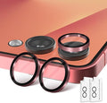 Orzero (2 Sets) Camera Lens Protector for Samsung Galaxy Z Flip 7/7 FE, [EZ Install] [Case-Friendly] 9H Tempered Glass Alloy Metal Ring Lens Cover, Military-Grade Shockproof, HD Clarity Anti-Glare (Red) by JumpIntoOrzeroLet%E2%80%99sExploreLikeNeverBefore