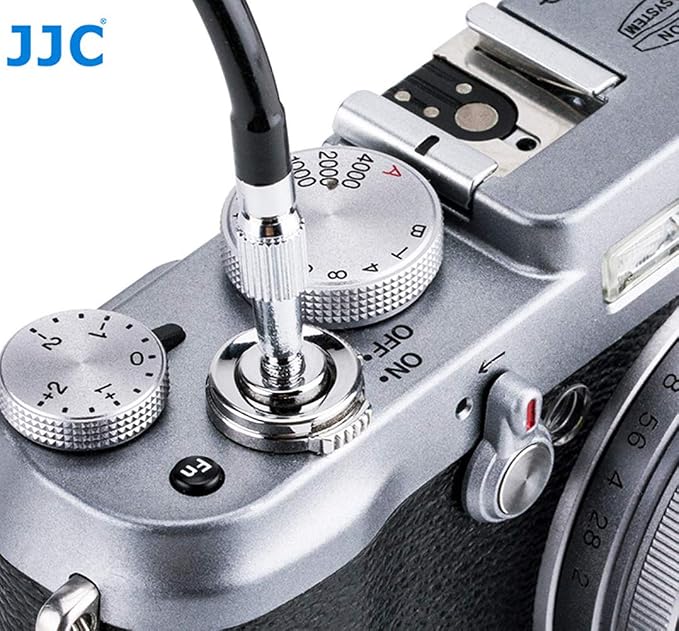JJC TCR-70BK Black 70cm Threaded Cable Release, Mechanical Shutter Release Cable, Mechanical Cable Release with Bulb-Lock Design for Long exposures - Image 8