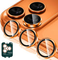 Tensea Camera Lens Protector Compatible For iPhone 17 Pro Max 17 Pro 15 Pro Max 15 Pro 16 Pro Max 16 Pro 14 Pro Max 14 Pro Metal Tempered Glass Cover Case Friendly by Tensea