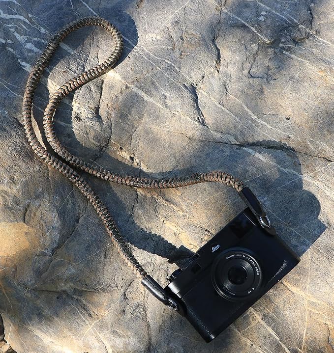 Paracord Woven Camera Neck Shoulder Strap Belt Hand Compatible with Canon Nikon Sony Olympus Pentax Fujifilm Panasonic SLR DSLR Digital Mirrorless Cameras 42 inch Camouflage - Image 6