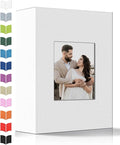 Artfeel Photo Album 4x6 with 100 Pockets,Slip-in Picture Albums,Linen Cover Memory Book with Front Window,White Page Vertical Photo Book for Wedding,Family,Anniversare,Baby,Vacation by Artfeel