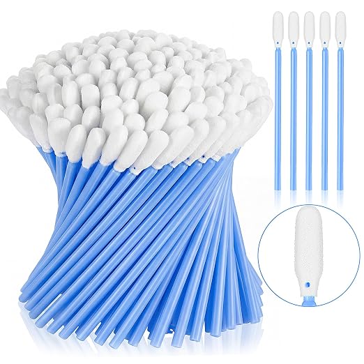 Zhengmy 500 Pcs Foam Swabs for Printer Head Camera Lens 3.66 Inch,Blue | Sponge Tip Cleaning Sticks for Inkjet Printer Nozzle, Optical Equipment Dust Removal, Electronics Detailing, Lint-free by Zhengmy