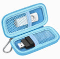 USB Flash Drive Case for SanDisk for Samsung, for SD/SDXC/SDHC Memory Cards | for Buffalo External 1.0TB Portable SSD, Mini Electronic Accessories Organizer, Office/Travel Use, Thumb Drive Bag Only by Casmilee