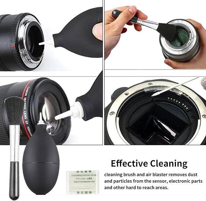 Professional DSLR Camera Cleaning Kit with APS-C Cleaning Swabs, Microfiber Cloths, Camera Cleaning Pen, for Camera Lens, Optical Lens and Digital SLR Cameras. - Image 5