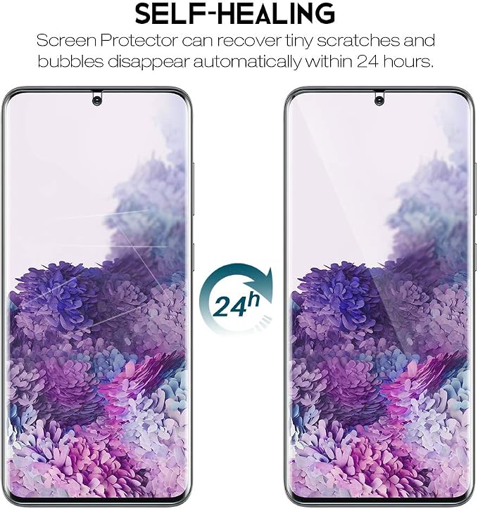 LK 4 Pack 2 Pack Screen Protector + 2 Pack Camera Lens Protector for Samsung Galaxy S20 Plus 6.7-inch, Positioning Tool, In-Display Fingerprint Support, HD Ultra-Thin, Flexible TPU Film | Positioning Tool, In-Display Fingerprint Support, HD Ultra-Thin,... - Image 8