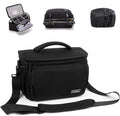 Cwatcun Camera Crossbody Shoulder Messenger Case, DSLR/SLR/Mirrorless Travel Photography Sling Bag with Tripod Holder and Rain Cover for Canon, Nikon, Sony, Fuji Cameras, Lens and Accessories | Fits 1DSLR+3 lenses+12.9" iPad+tripod. 18mm EPE foam, adj ... by FocusonCameraBag