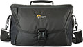 Lowepro LP37142, Nova 200 AW II Messenger Case, Camera Bag, Customizable, Portable, Fits 1-2 Pro DSLR with attached 24-105mm, Compact Drone, 3-5 Additional Lenses, Flash, Black | Includes removable shoulder strap and lifetime warranty for storage, prot... by Lowepro