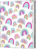 Fintie Photo Album for 8x10 Photos, 52 Pockets Vegan Leather Memory Book | Premium Cover Picture Book, For Family/Wedding/Couples Keepsakes, Anniversary Photos & Artwork Collection, Whimsy Rainbows by Fintie