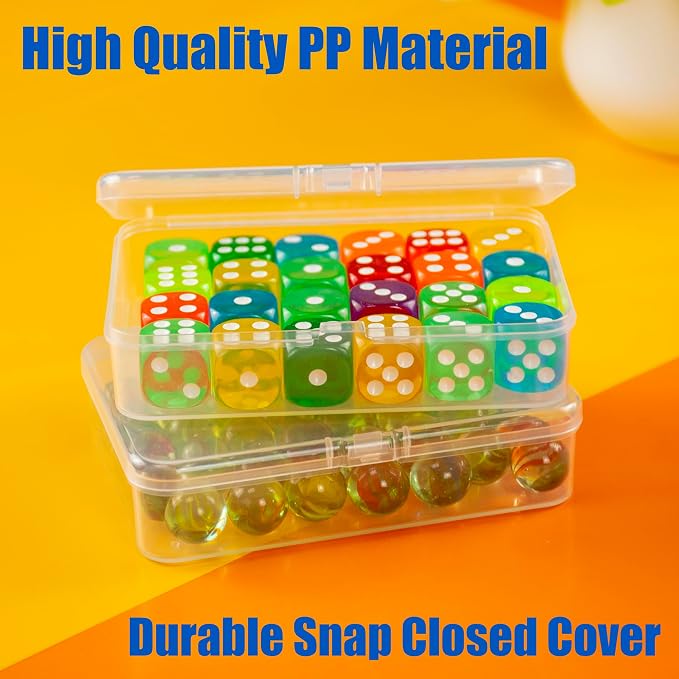 JINUPHION 8 Pcs Playing Card Case, Small Clear Box, Plastic Deck Box, Card Deck Holder, Game Card Storage Organizer (8 pcs Standard) (No Cards) - Image 8
