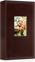 Ywlake Photo Album 4x6 300 Pockets, Leather Photo Albums Holds 300 Horizontal Only Pictures Brown by Ywlake