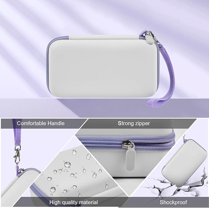 Kids Instant Print Camera Case, Travel Storage Bag for Girls Boys | For ESOXOFFORE/ for Dylanto/ for WEEFUN/ for Anchioo/ for GKTZ/ for Amzelas/ for Mafiti, Mesh Pocket, Detachable Wrist Strap - Image 4