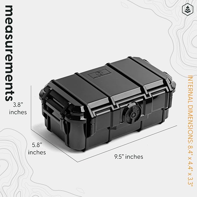 Evergreen Dry Box Tech Organizer – For Camera, Cables, Hard Drives, Memory Cards, Keys, Compatible with GoPro, Airtags (Large, PROFoam, Black) - Image 6