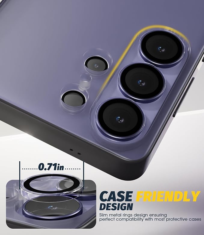 Orzero (2 Sets Camera Lens Protector for Samsung Galaxy S26 Ultra, [EZ Install] [Case-Friendly] 9H Tempered Glass Lens Cover, Military-Grade Shockproof, HD Clarity Anti-Glare (Transparent) - Image 7