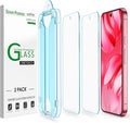 amFilm OneTouch for Google Pixel 9a Screen Protector 6.3'' Tempered Glass | 30s Auto-Alignment, Bubble Free, Scratch & Drop Protection, HD Clear, 2 Pack (Pixel 9a-6.3") by amFilm