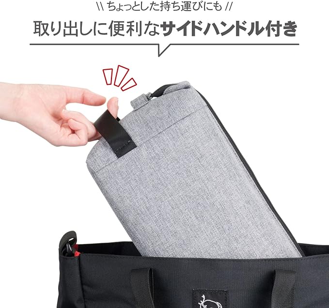 Hakuba HAKUBA Chululu Renu AMZSCH-REIPLHG Camera Bag, Inner Pouch, L, Heather Gray, Sustainable Inner Bag, Camera Case, Handle Included, Shoulder Strap Included - Image 6