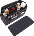 Doxo Purse Organizer Insert for Handbags & Base Shaper 2pc Set, Felt Neverfull GM Organizer Insert, Tote Bag Organizer with Zipper Pocket and Bottle Holder, Fit Neverfull GM and More, Black-XL by Doxo