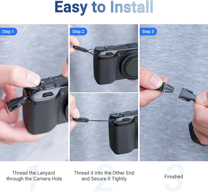 GRIV ZV1 Camera Strap Quick Release QD Loops Buckle Clip Adapter Connector | Camera Strap Adapter for Ricoh GR IV III IIIx GR 4 3 for Sony ZV-1 II ZV1 RX100 VII VI VA V IV D-LUX8 SX740 HS G7X Mark III - Image 5