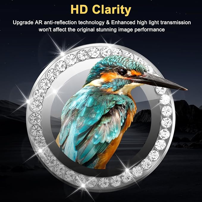 Camera Lens Protector for Samsung Galaxy S26 Ultra, Diamond Silver | Tempered Glass, Auto-align Tray, Easy Installation, Case Friendly, Anti-Scratch, HD Clear, Ultra Slim - Image 3