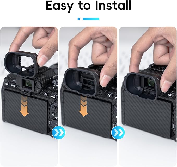 Extended Replace Sony FDA-EP19 Camera Eyecup Viewfinder for Sony A7R VI A7V | Soft Silicon,Camera Eye Cup Eyepiece,for Sony A7R VI A7RVI Alpha A7M5 A7 V A7V IV A1II A7RV A7R V A7R5 A7M4 A7IV A9III A7SIII - Image 5