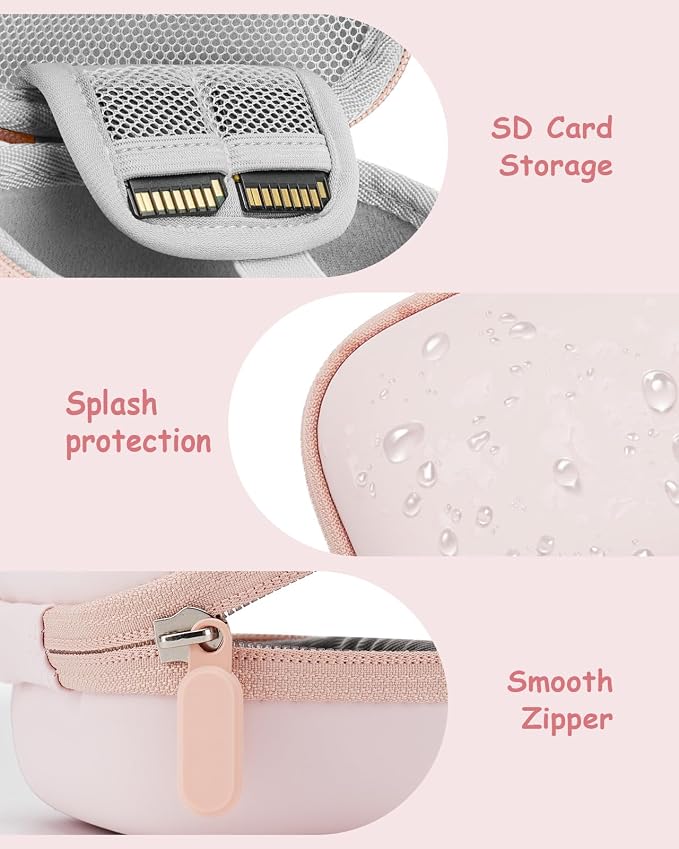 Camera Case Kit for Digital Camera KODAK PIXPRO FZ45,Lens Protective Design | Hard Case with Soft Silicone Camera Cover, SD Card Storage Travel Carry Cute Bag Small - Image 4