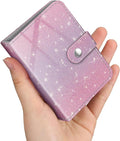 Fintie Mini Photos Album Book for 2x3 Inch Films - 52 Pockets Small Albums | For Fujifilm Instax Mini, Polaroid Hi-Print Pictures, Portable Kpop Photocard Holder, Travel Memory Book, Glitter Purple/Pink by Fintie