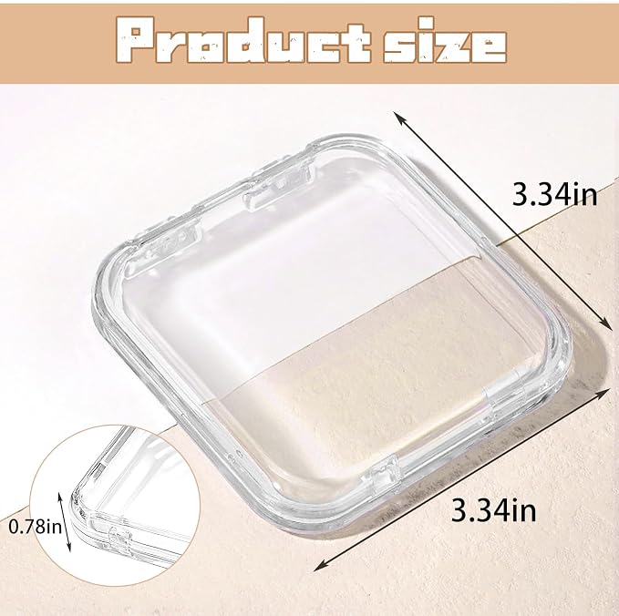 Press on nail storage 14 PCS Acrylic Nail Storage Box - Portable Versatile Organizer for Press - On Nails, Jewelry and More with 60 Pcs Adhesive Double Sided Tape - Image 2