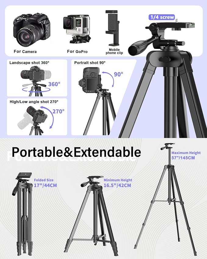 Vlogging Kit for iPhone/Android, YouTube Starter Kit with Wireless Microphone/Camera Tripod/Flexible Tripod/RGB Fill Light, Content Creator Essentials Kits for TikTok Vlog Video Recording - Image 2