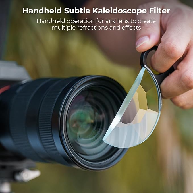 K&F CONCEPT 79mm Handheld Subtle Kaleidoscope Filter | Special Effects Optical Glass Prism Filter for Camera Lens Nano-B Series FE111 - Image 3
